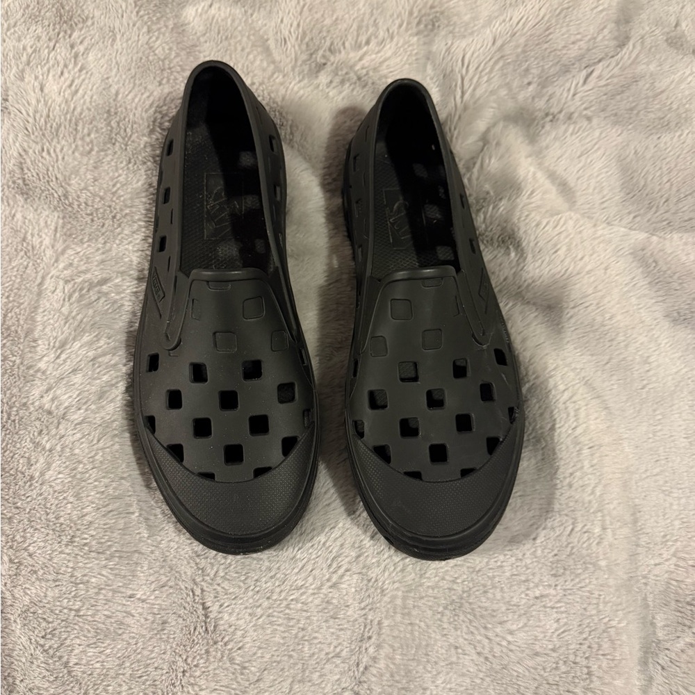 VANS Black Slip-On Shoes